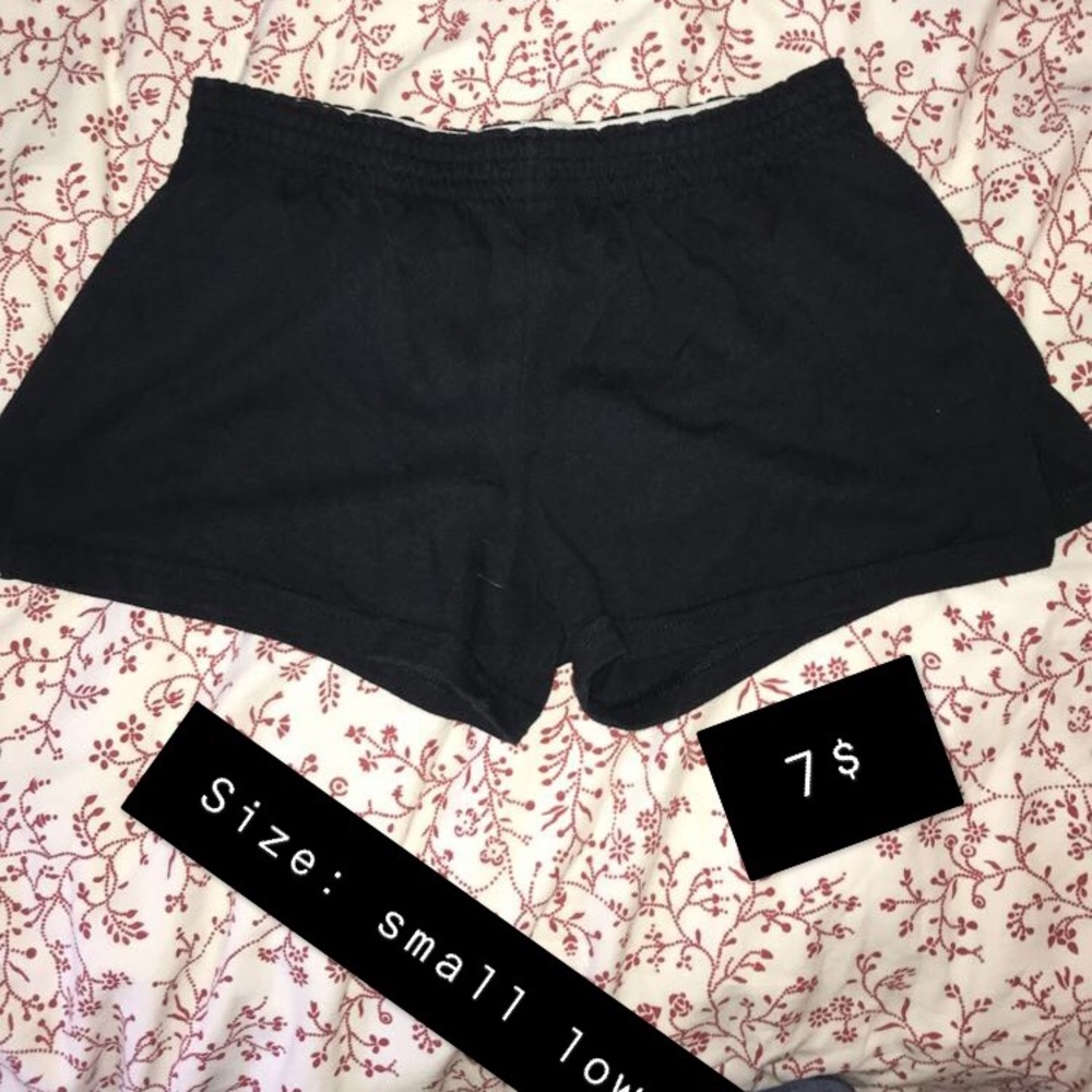 Black soffe shorts size small low rise